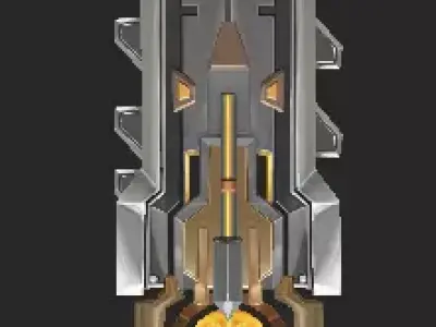 Pack With 30 Fantasy Swords - Part 05 Low-poly 3D model