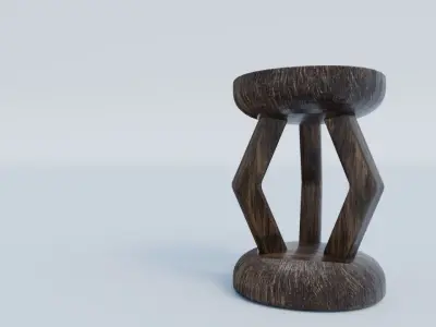 Stool 3D model get
