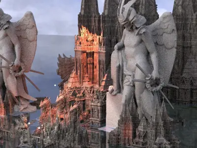 Ronins Hidden Temples Kit bash 3D model