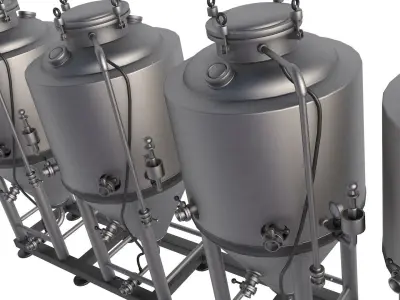 Brewery Fermentation Tank 3D model buy