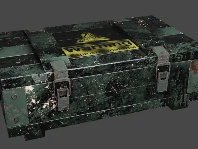 Box for arsenal Free low-poly 3D model
