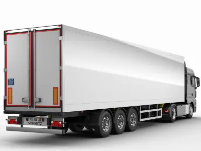 Truck XXL Semi-Trailer 3D model