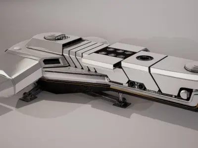 Spaceship Low-poly 3D model Low-poly