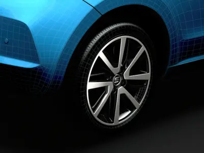 Seat Mii Electric 2020 wheel 3D model