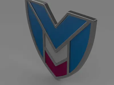 marussia logo 3D model by Sergey