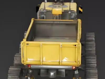 Realistic Aegis Mining Rover 3D Model Low-poly 3D model