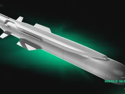 Missile Sea Venom  3D model