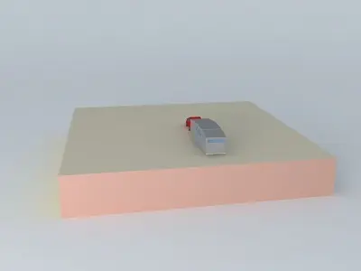 sketchyphysics  smart car pulling a 5th wheel Free 3D model