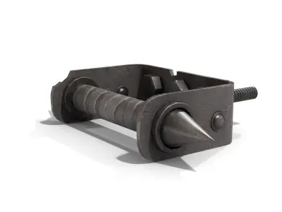 Homemade Brass Knuckles Low-poly 3D model