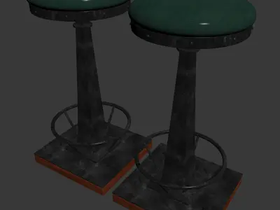 Truman Barstool 3D model