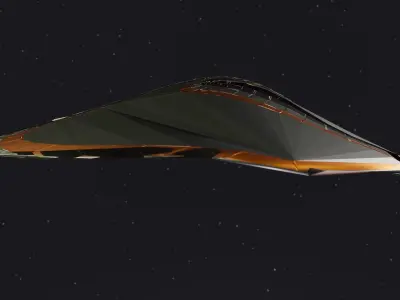 Spaceship 002 3D model