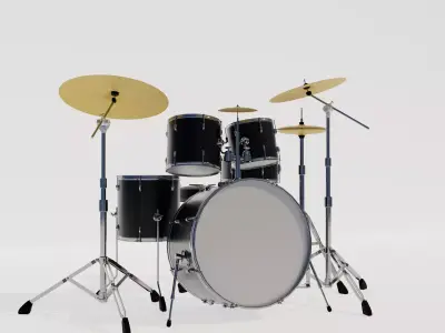 Drum set kit - kit 3D model
