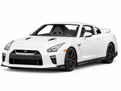 Nissan GT R 2023 Low Poly Sports Car Performance Model Low-poly 3D model