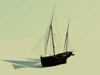 Pirate ship 3D model