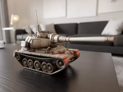 war tank 3D print model purchase