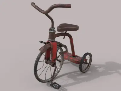 Old Tricycle 3D model