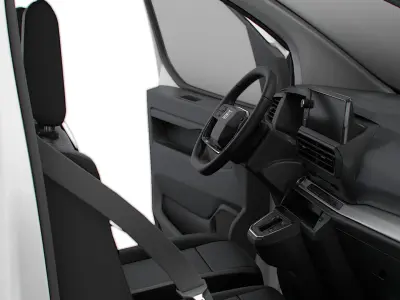 Fiat e Scudo Tailgate Van L2 HQ Interior 2024 3D model