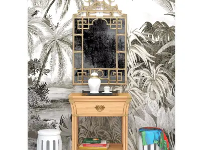 BAMBOO BEDSIDE TABLE 3D model