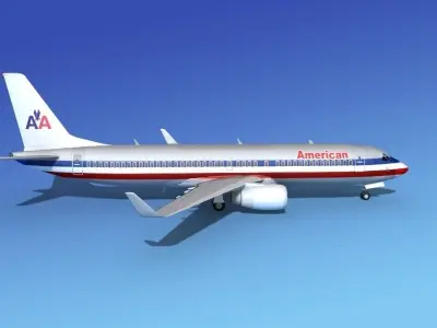 Boeing 737-800 American Airlines 3D model