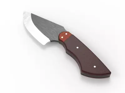 KNIFE Low-poly 3D model 14
