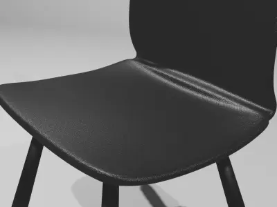 Simple Guest Chair Commercial Free 3D model