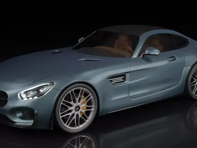 Mercedes AMG GTs - v8 BITURBO Free 3D model