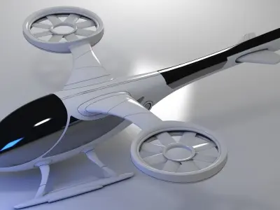 Futuristic Drone 1 3D model