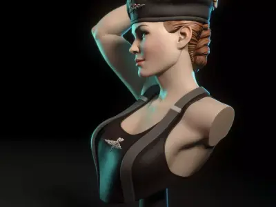 Dizzy Flores from Starship Troopers - Bust Free 3D print model