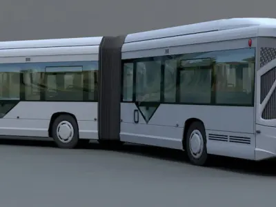 Heuillez GX427 articulated city bus 3D model
