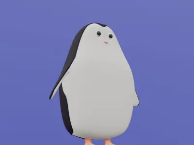 Cute penguin Free 3D model