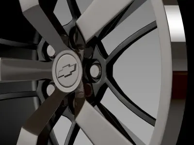 Chevrolet Camaro 2008 BlackConcept rim 3D model