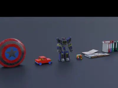  Blender models pack  3D model