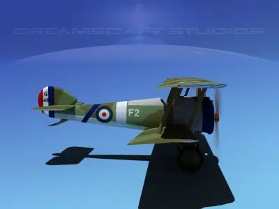 Sopwith Camel 3D model by Dreamscape from CGTrader