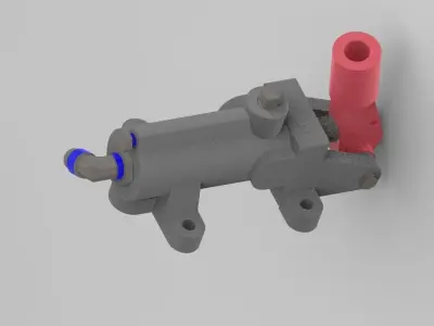 Double Acting Hand Pump 3D model