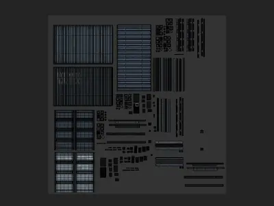 ship container - rust  3D model