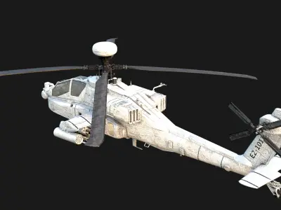 Boeing AH-64 Apache High Detail Attack Helicopter  3D model