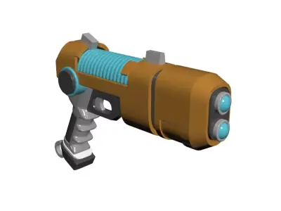 gun 3ds max 2021 fbx stl obj 3D model