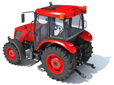 Farm Tractor 3D model order