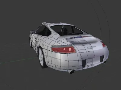 Porsche 911 Carrera S4 Police  free Free low-poly 3D model