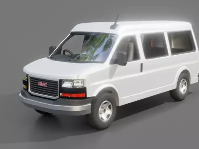 GMC Savana Cargo Truck 3D model