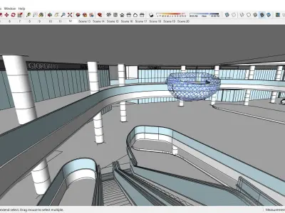 Sketchup Commercial Complex 114 3D model