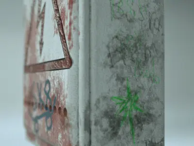 Electric Panel 3D Model for cinema4d - Octane render Low-poly 3D model