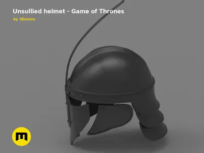 Game of Thrones Unsullied Helmet 3D print model