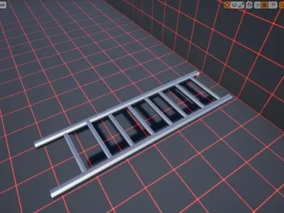 Ladder robot Free low-poly 3D model