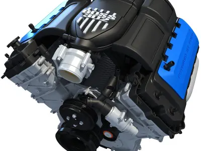 Boss V8 Engine 3D model