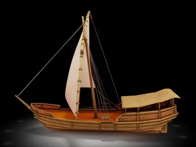 Sail Ship 3D model get