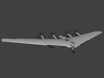 Northrop XB 35 Free low-poly 3D model