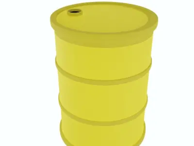 Barril Toxico Free low-poly 3D model