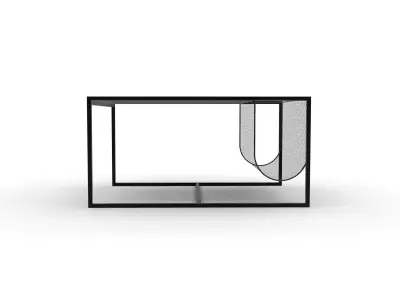 Industrial Minimalist Coffee Table 3D model