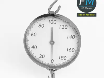 Hanging weighing scale 3D model